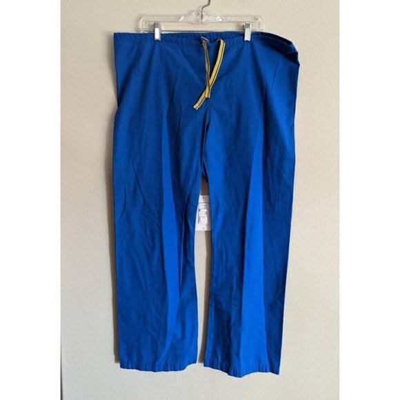 WonderWink Scrub Pants Blue Unisex Adult Size Large - Picture 1 of 3